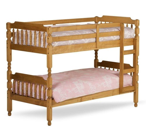 Childrens pine waxed wood - , bunk