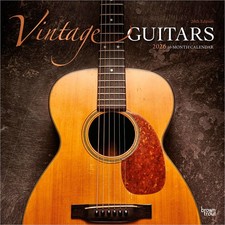 Vintage Guitars Calendar 2026 | Square 30cm x 30cm | 100% Plastic Free