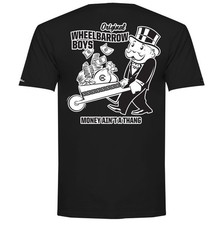 Crooks & Castles x Monopoly Wheelbarrow Boys Black Tee - Size Medium T-shirt