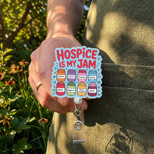 Hospice jam badge reel - hospice,