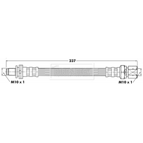 Brake hose for opel - hose, calibra