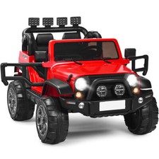 12V Electric Kids Ride On Truck 2 Seater 12V Jeep Car Toys w/ Remote Control