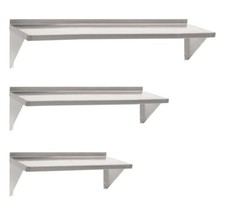 Displaypro Stainless Steel Shelves for Commercial Kitchens (Pack of 4)