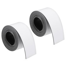 2 Pcs Dry Erase Magnetic Strip 1 Inch x 3.3 Feet Tape Labels Stickers New