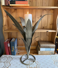 Metal Candle Holder Large Palm