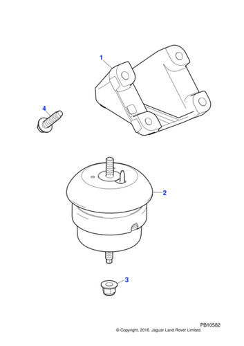 Jaguar engine mounting 0 - engine, xk
