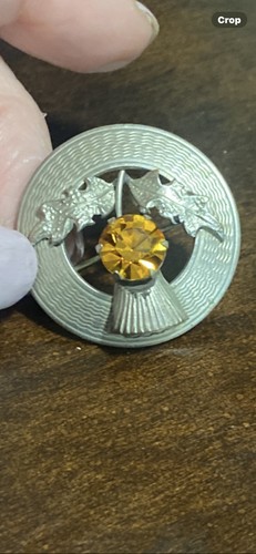 Vintage silver tone brooch pin - brooch,