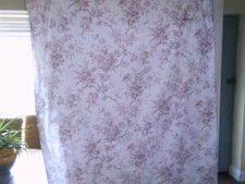 laura ashley picardie petal pair of curtains, 44 ins wide x 74 ins long
