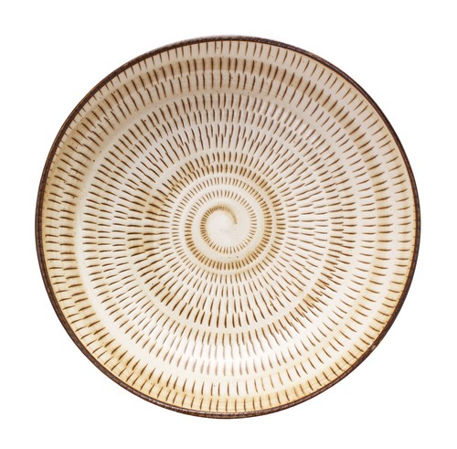 Minoyaki deep plate - plate, 21cm