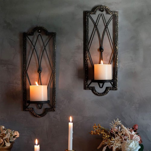Metal candle sconces wall - candle,