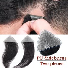Front Hairline Hair Patch Bald Spot Hair Patch 100% Human Hair Skin Men Toupee
