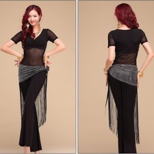 Belly Dance Costume Top Pants Suits Indian Tribal Yoga Practice Outfit Costume