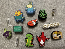 Croc Charms Lot of 10 Jibbitz Crocs Shoes Fox Peppa Pig Dino Coachella NIP NWT
