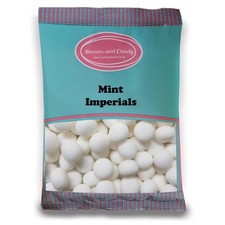 Mint Imperials 1Kg Bag - Traditional Hard Candy Balls Made With Peppermint Oil