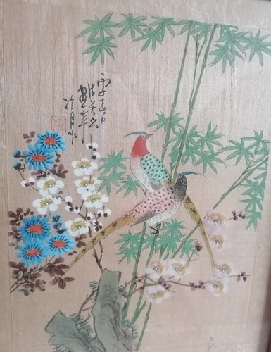 Vtg japanese chinese silk - vtg,