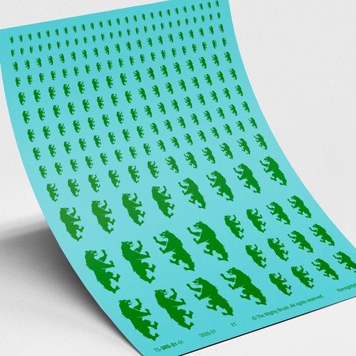 Heraldic bear waterslide - heraldic,