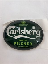 Carlsberg Danish Pilsner Oval Fish Eye Badge Beer Font Pump Bar Design