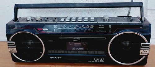 Vintage sharp 27e boombox - qt-27e,