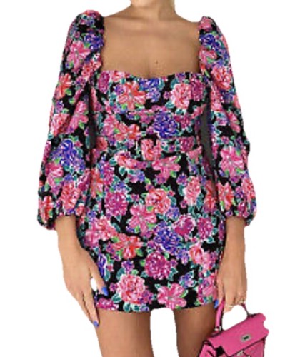 Zara floral puff sleeve - floral,