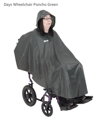 Days wheelchair poncho - poncho, green