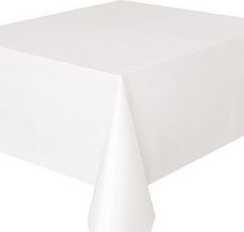 Plain solid white easy wipe - plain,