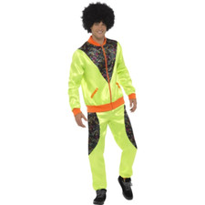 Retro Shell Suit Mens Yellow