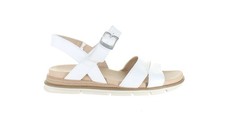 Dr. Scholl's Womens Timeless Fun White Ankle Strap Sandals Size 6 (7830615)