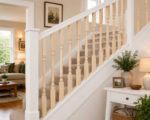 Pine colonial spindle 41mm - colonial,