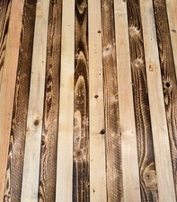 10 x Flame Scorched Rustic Looking Pallet Boards Choose Your Own Length/Finish