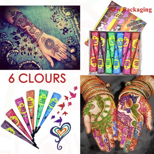 Multi colour henna paste - henna,