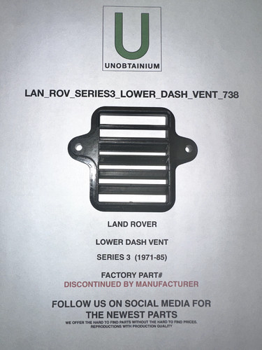 Fits for land rover series - fits/for,