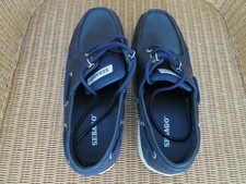 Sebago Men's Deck Shoes Size UK 7.5 Dark Blue Leather
