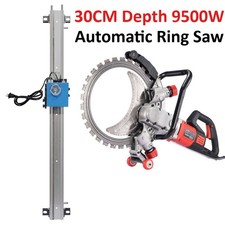 9500W Fully Automatic Ring Saw Concrete Wall Cutting Machine 1.5m/2m Guide Rail