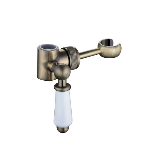 Rigid shower riser - shower, lever