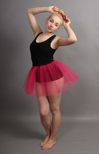 Short net skirt - short,