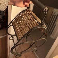 Vintage Wrought Iron Wine Rack