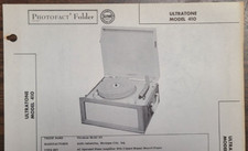 ULTRATONE MODEL 410 PHONO AMPLIFIER PHOTOFACT