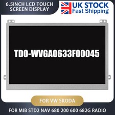 TDO-WVGA0633F00045 6.5''  Touch Screen Display For VW Skoda MIB STD2 684 200
