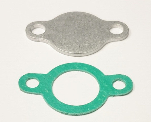 Oil pump block off plate - pump, –
