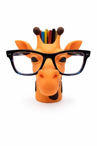 Giraffe pen holder glasses - giraffe,