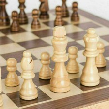 XL Large Chess Wooden Set Folding Chessboard Pieces Wood Board Chess Board 39cm