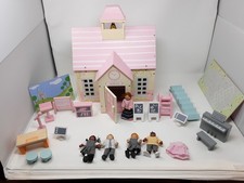 Early Learning Centre ELC Wooden Rosebud School Doll House, nearly complete