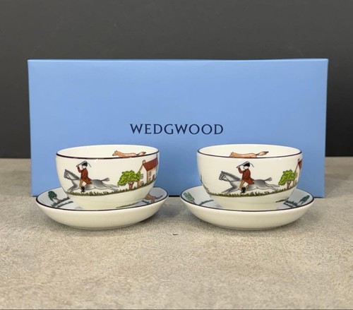 Wedgwood hunting scene - cup, &