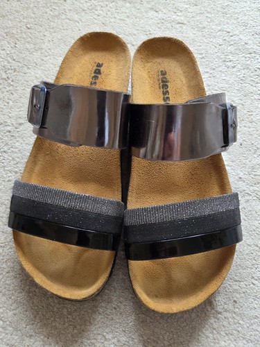 Adesso womens flatbed sandals - flatbed,