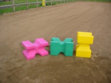 Equine Plastic X Block Show Jumps Sold in Pairs
