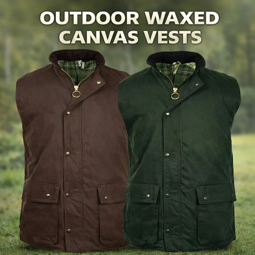 Mens wax quilted - wax, gilet