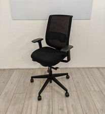 Steelcase Reply Operator Chair, Adjustable, Lumbar Support, Armrests, Black M...