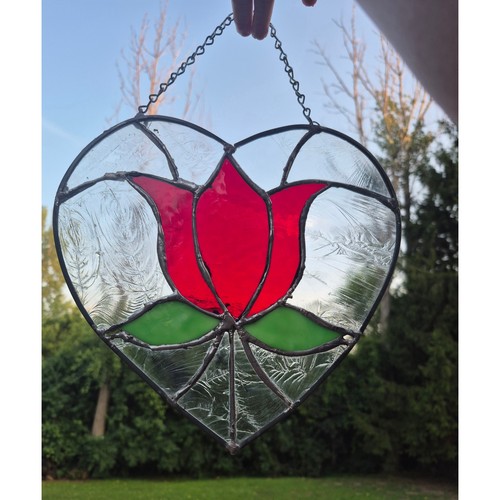 Vintage handmade stained glass - handmade,