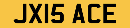 Number plate private - jx,
