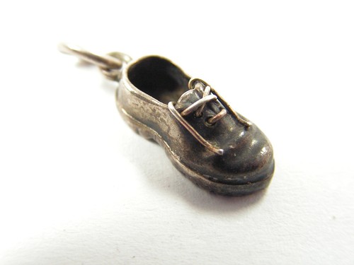 Vintage silver teddy - , boy